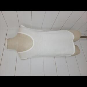 J Crew Medium white sleeveless cotton tee shirt